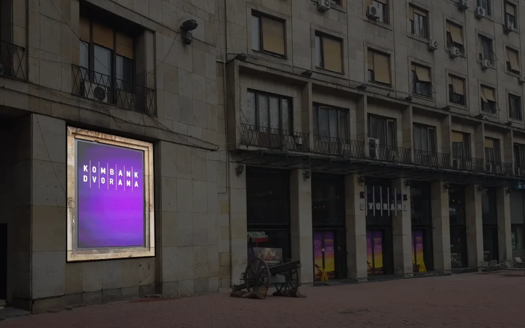 LED ekran sa zidnim nosačem - MTS Dvorana Beograd