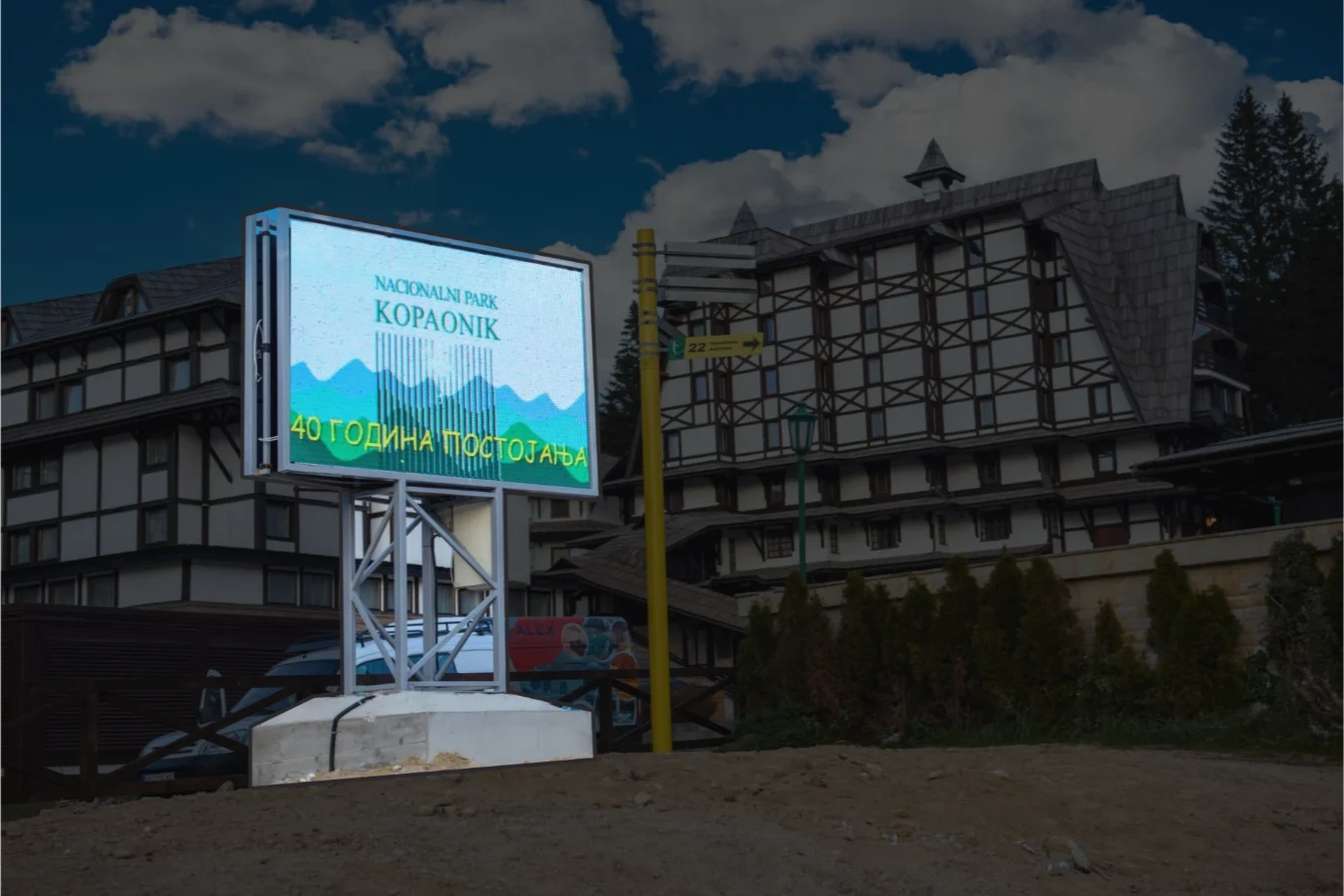 Spoljasnji LED bilbord-kod-Grand-hotela Kopaonik