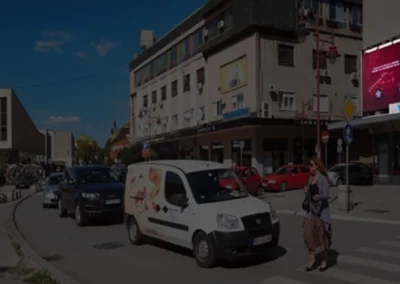 LED ekran u spoljašnjem prostoru - Čačak