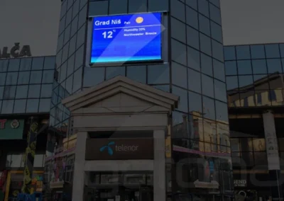 LED ekran u spoljašnjem prostoru - Niš Kalča