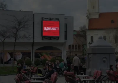 LED ekran u spoljašnjem prostoru - Sombor