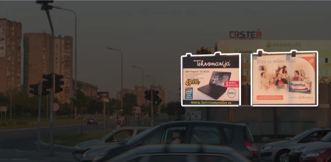 Standardni bilbord ulica Milutina Milankovića BG